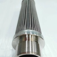 Élément filtrant en acier inoxydable 316L fritté CFYT 100 microns, maille industrielle pour filtration d'huile, débit de 2 GPM, pression maximale de 150 PSI, ISO9001