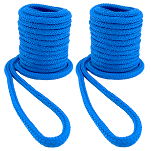 2 Pack 3/8Inch 25 FT Double Braid Nylon Mooring Rope Dikepang Dock Line, Batas Beban Kerja: 1900LBS - Product Image 4