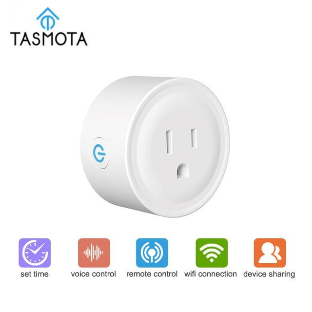 FY11 US Standard Tasmota Smart Plug with Energy Monitor, Supports ESP32-C3 Firmware Customization.