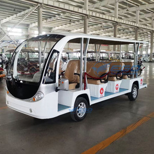 รถบัสไฟฟ้าแบบปิดเต็มคัน 14 ที่นั่ง สำหรับการท่องเที่ยว ผลิตในจีน พร้อมประตู รถมินิบัสขนส่งพิเศษสำหรับการท่องเที่ยว - Product Image 2