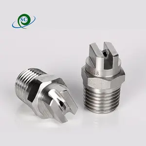 1/4 "BSPT 25/40度SS304HVV Veeジェットフラットファンスプレーノズル、工業用/工場洗浄用ダスト除去スプレー用