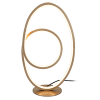 Nouveau design Chambre lumière chaude soins des yeux lecture veilleuses forme circulaire lampe de table à LED avec abat-jour en cristal rotondité