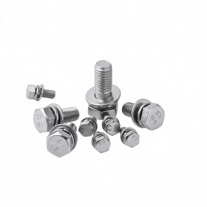 Conjunto de Perno Hexagonal Cruzado GB9074.17 de Acero al Carbono de la Mejor Calidad con Anillo de Seguridad y Arandela Plana - Product Image 5