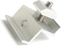 SOEASY Kit de fixation d'extrémité de panneau solaire en aluminium 30mm 35mm pour cadre fin, fixation de rail de toit PV, personnalisable