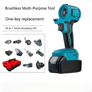 Ensemble d'outils électriques multifonctionnels sans balais à <span class=keywords><strong>batterie</strong></span> lithium OEM/ODM : perceuse électrique, clé à chocs et outils électriques domestiques - Product Image 2