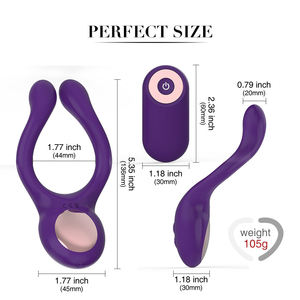 Vibrateur masculin rechargeable par USB à télécommande, best-seller, avec 10 fréquences, étanche IPX7, jouet intime haut de gamme pour couples - Product Image 3