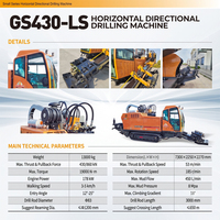 Foreuse directionnelle horizontale Goodeng 43T 1200 mm, pompe à engrenages diesel, économie d'énergie pour l'installation de conduites de gaz et d'eau