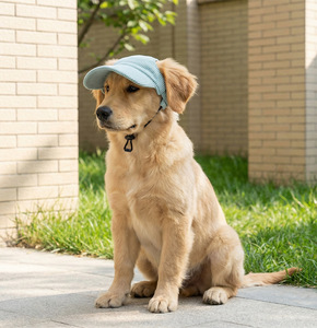 Casquette de soleil personnalisée pour chien avec trous pour les oreilles, casquette de baseball en velours côtelé personnalisée pour chiens et chats de petite, moyenne et grande taille - Product Image 4