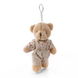 테디 베어 토끼 커플 봉제 장난감 펜던트 결혼 선물 또는 열쇠 고리가있는 부드러운 인형 동물 인형 - Product Image 6