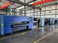 16 cabezales de impresión Kyocara 2M 1400sqm/H Impresora de sublimación Impresión textil rápida
