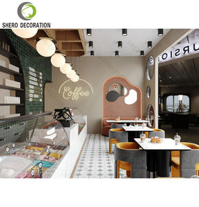 Mostradores de lujo para cafeterías, diseño personalizado de mostrador de barra de mármol, muebles para cafeterías, diseño de interiores para cafeterías - Product Image 5
