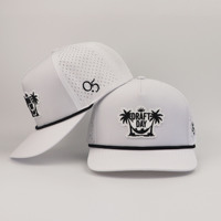 Gorras Deportivas Impermeables de PVC con Parche de Goma, Personalizadas al por Mayor, de 5 Paneles con Perforaciones Láser, Gorra de Béisbol de Alto Rendimiento para Atletas de Rugby y Fútbol