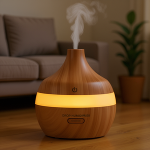 Humidificateur à brume froide Myrva 5L, mini humidificateur d'air portable en bois pour intérieur et extérieur - Product Image 2