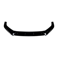 Lèvre de pare-chocs avant en ABS noir brillant et motif carbone, polie avec ruban adhésif, compatible avec Audi A5 S5 Sline F5 début 2017-2020