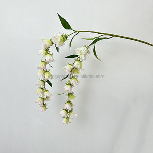 E-1139 Flores Artificiales Colgantes de Seda para Decoración de Interiores, Ramas Largas de Campanulas, Flores Colgantes al por Mayor - Product Image 5