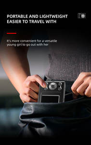 Caméra numérique 4k Caméscope vidéo 8-64G Écran IPS 2,4 pouces AF Détection de visage Flash et batterie Cadeau de Noël d'anniversaire pour garçon et fille - Product Image 5