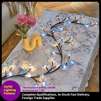 IP65 LED rotin Table lumineuse mur escalade Rose plastique guirlande de noël lumière décorative style pour mur et table