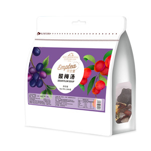 En gros, sachets de 200g d'ingrédients pour boisson au jus de <span class=keywords><strong>prune</strong></span> foncée sans cuisson, saveur d'ancien Pékin, mélanges de thé en sachets pour l'été - Product Image 5