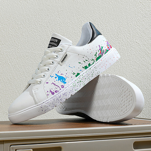 Zapatos Casuales Blancos Personalizados <span class=keywords><strong>2024</strong></span>, Transpirables, Antideslizantes, Ligeros, con Forro de Malla, para Estudiantes, Hombres y Mujeres, Primavera Invierno - Product Image 4