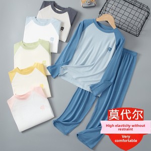 Ensemble de <span class=keywords><strong>pyjama</strong></span> confortable pour enfants, adolescents et bébés, sous-vêtements thermiques en deux pièces, ensemble décontracté long pour la maison - Product Image 2