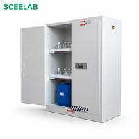 Armoire de sécurité chimique contemporaine verrouillable en acier SCEELAB pour l'école et les laboratoires hospitaliers, stockage de produits chimiques dangereux et toxiques
