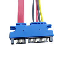SATA Female Ke Male 7 + 15P Kabel Ekstensi Kabel Data Sata dan Kabel Daya