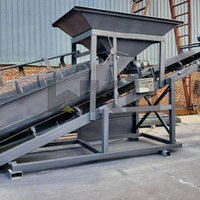 40M3 Par Heure Gold River Sands 8mm Tamis Sea Sands Vibrant Screen Machine avec Bande Transporteuse