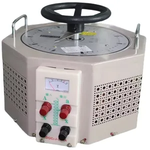 Régulateur de tension de Contact CE monophasé 15kva AC 0-250V transformateur variable réglable avec moteur