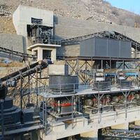 Installation mobile de concassage à cône 120-200 TPH pour la production d'agrégats de granit et la ligne de criblage de roches dures dans les carrières