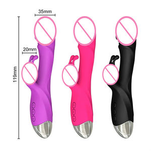 Kaninchen-Vibrator <span class=keywords><strong>Dildo</strong></span> für Frauen G-Punkt und Klitoris-Stimulation Vibrationsmassagegerät Erotikspielzeug für Frauen Großhandel - Product Image 5