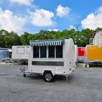Chariot de vente de hot-dogs, chariot de restauration, cuisine mobile, bar à jus, remorque, barbecue personnalisé, churros, crêpes, pizza, camion de nourriture entièrement équipé