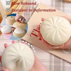 Hot Selling Plastic Steamer Bun Squeeze Toy for Stress Relief and Anxiety Relief Cute Design for Ages 7-14 - Product Image 4