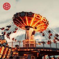 Manège de Parc d'Attractions : Chaises Volantes Swinger 24 Places pour Enfants - Chaise Volante de Fête Foraine à Vendre