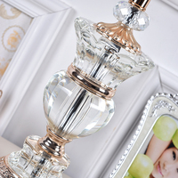 Lampes de table en cristal naturel, LED de luxe contemporaines, décoratives, pour mariage, bureau, hôtel