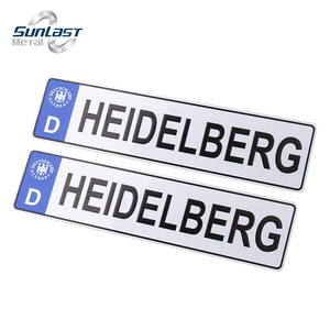 Tùy Chỉnh Thiết Kế 52*11Cm Nhôm <span class=keywords><strong>Euro</strong></span> Châu Âu Giấy Phép Tấm Xe Số Tấm Phản Quang Châu Âu Giấy Phép Tấm Bán Buôn - Product Image 5