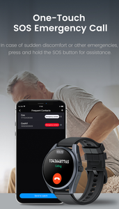 Reloj Inteligente DF EDS P3A con Actualización OTA, Botón SOS, Posicionamiento en Tiempo Real, Trayectoria Histórica, Valla de Seguridad, Detección de Caídas - Product Image 4