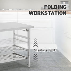 <span class=keywords><strong>Table</strong></span> pliante en acier inoxydable Offres Spéciales 201/304 <span class=keywords><strong>Inox</strong></span> pour fournitures de <span class=keywords><strong>camping</strong></span> et d'hôtel et de restaurant en plein air - Product Image 3