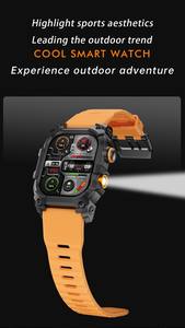 ساعة ذكية فائقة شاشة كاملة تعمل باللمس S6 جهاز تعقب اللياقة البدنية الرياضية للنوم ومعدل ضربات القلب عصري IOS andorid Silica Gel - Product Image 6