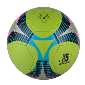 Vietnam Factory Custom Logo Soccer Ball Size 5 Machine Stitched Green <b>Matte</b> PVC Football for Promotional Gifts Bulk Wholesale - Product Image 1