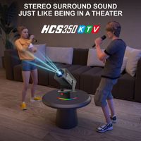 Projecteur intelligent Android 4K, projecteur LCD portable pour jeux, diffusion d'écran sans fil, home cinéma, karaoké, haut-parleur stéréo