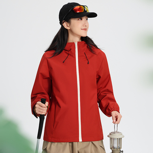 หมวกกันลมถอดได้สำหรับบุรุษกันน้ำบางสีล้วนสำหรับฤดูใบไม้ร่วง - Product Image 2