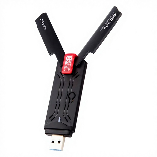 External USB3.0 Wireless Network Adapter AX5400 5GHz for Desktop Laptop RTL8832cu Chip Signal Wall Penetration King