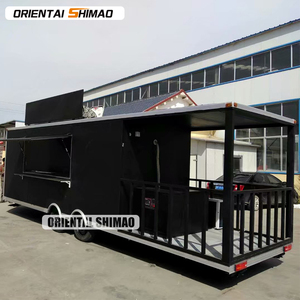 Remolque de comida rápida ORIENTAL SHIMAO, carrito de aperitivos Vintage, puerta corredera de vidrio, Gazebo, carrito de hielo afeitado para exteriores, hecho de fibra de vidrio y aluminio - Product Image 4