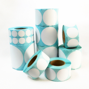 Nhãn Dán Chấm Nhiệt Trực Tiếp Nhiều Màu Tùy Chỉnh Nhãn Dán Nhiệt Tròn 1 "2" Màu Xanh Lá Cây Màu Vàng Hồng Màu Đỏ - Product Image 6