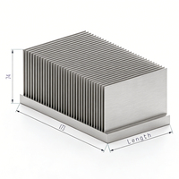 Dissipateur thermique en aluminium à refroidissement par air forcé haute puissance 173(L)*74(H)*240(P)mm pour onduleur IGBT, profil de dissipateur à faible résistance thermique