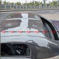 Bumper CF Gaya Seibon 00-09 S2000 Berkualitas Tinggi Baru dengan Lubang Sensor Park Assist Hitam Kaca yang Dapat Dipasang dengan Sekrup, Mudah Diganti.