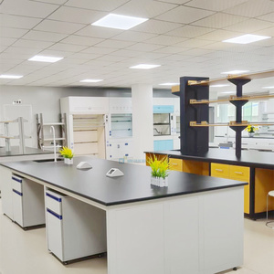 Banco de laboratorio de microbiología científica, muebles de laboratorio químico, mesa de trabajo, Banco de pared lateral de laboratorio con fregadero para escuela y Hospital - Product Image 3