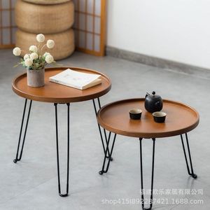 Folding <b>small</b> <b>round</b> <b>table</b>, living room, home use, <b>round</b> creative sofa <b>side</b> <b>table</b>, outdoor balcony coffee <b>table</b>, cross-border - Product Image 3