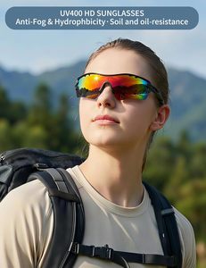 Lunettes de soleil de sport haut de gamme TAC pour l'extérieur, personnalisables avec logo, pour hommes, baseball, cyclisme, polarisées - Product Image 2