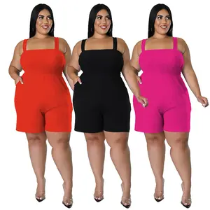 Z104665 combinaison Sexy à bretelles pour femmes, décontractée, ample, grande taille